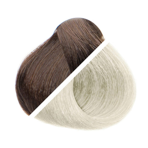 8/24 Dark Brown / Light-Ash Blonde Ombré Bulk Hair
