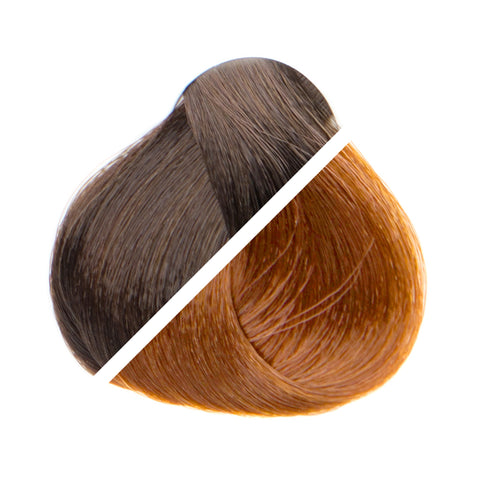 8/30 Dark Brown / Copper Ombré Bulk Hair