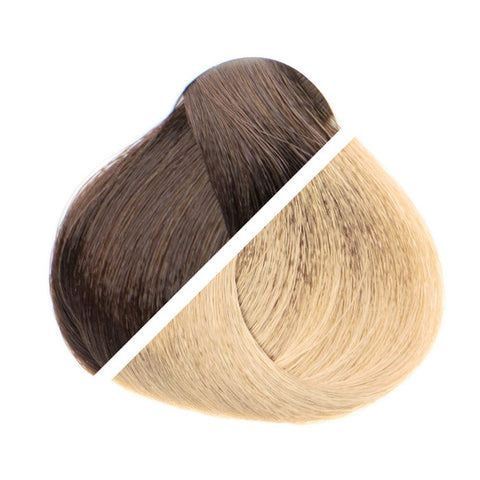 8/204 Dark Brown / Ash Blonde Ombré Bulk Hair